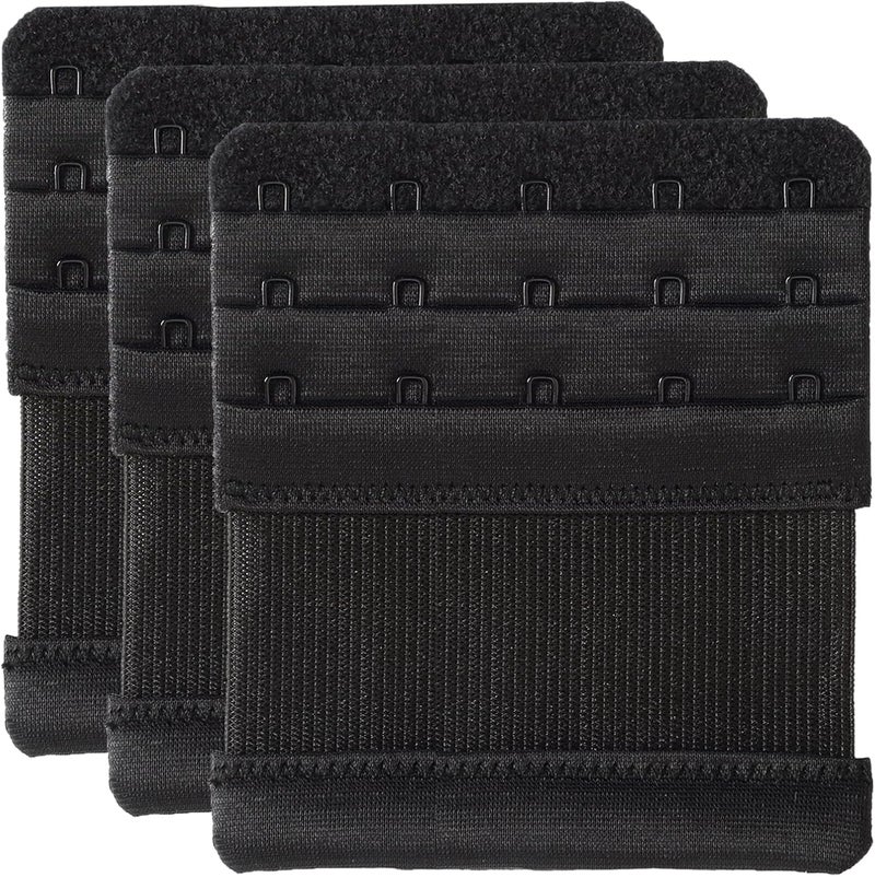 Magicmode Women's Bra Extender 5 Hook Plus Size Bra Strap Extenders 3pcs-Pack - Image 1